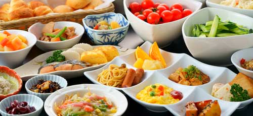 朝食バイキング